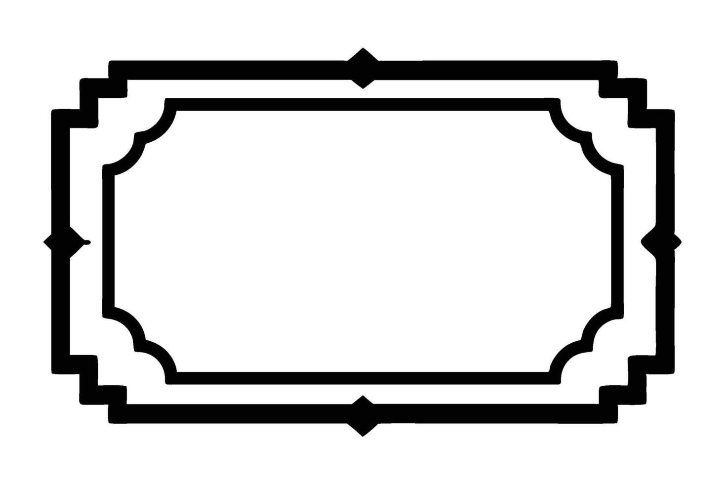 Sleek Black and White Picture Frame for Modern Walls vector
