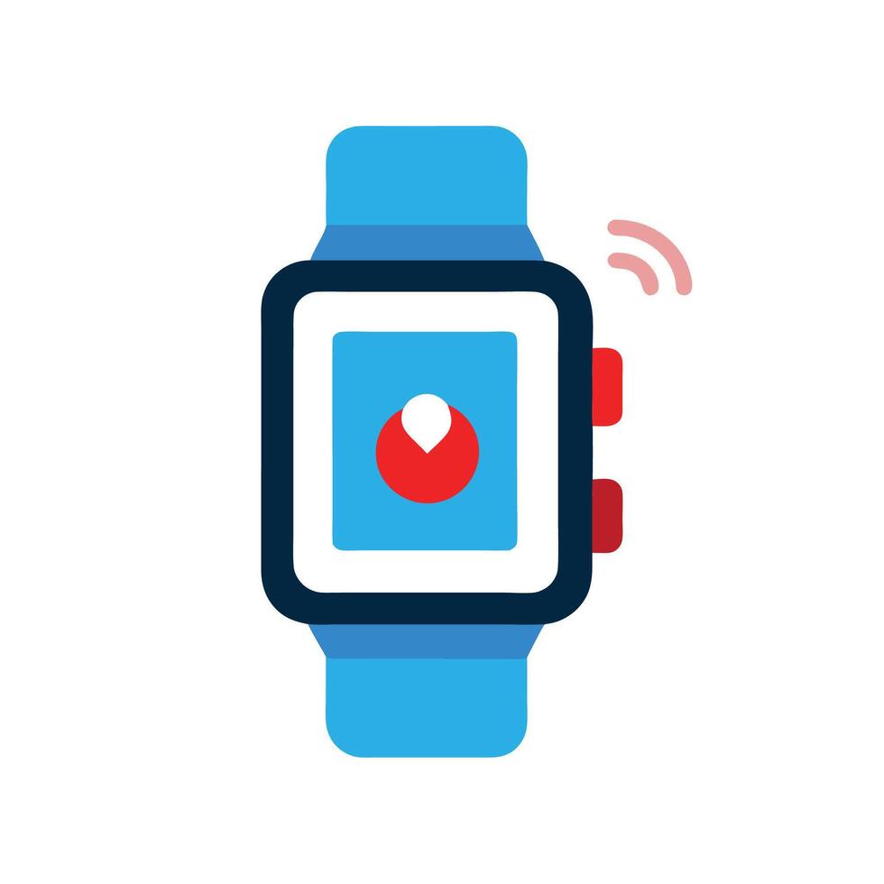 Illustration of Smartwatch Notifications vector