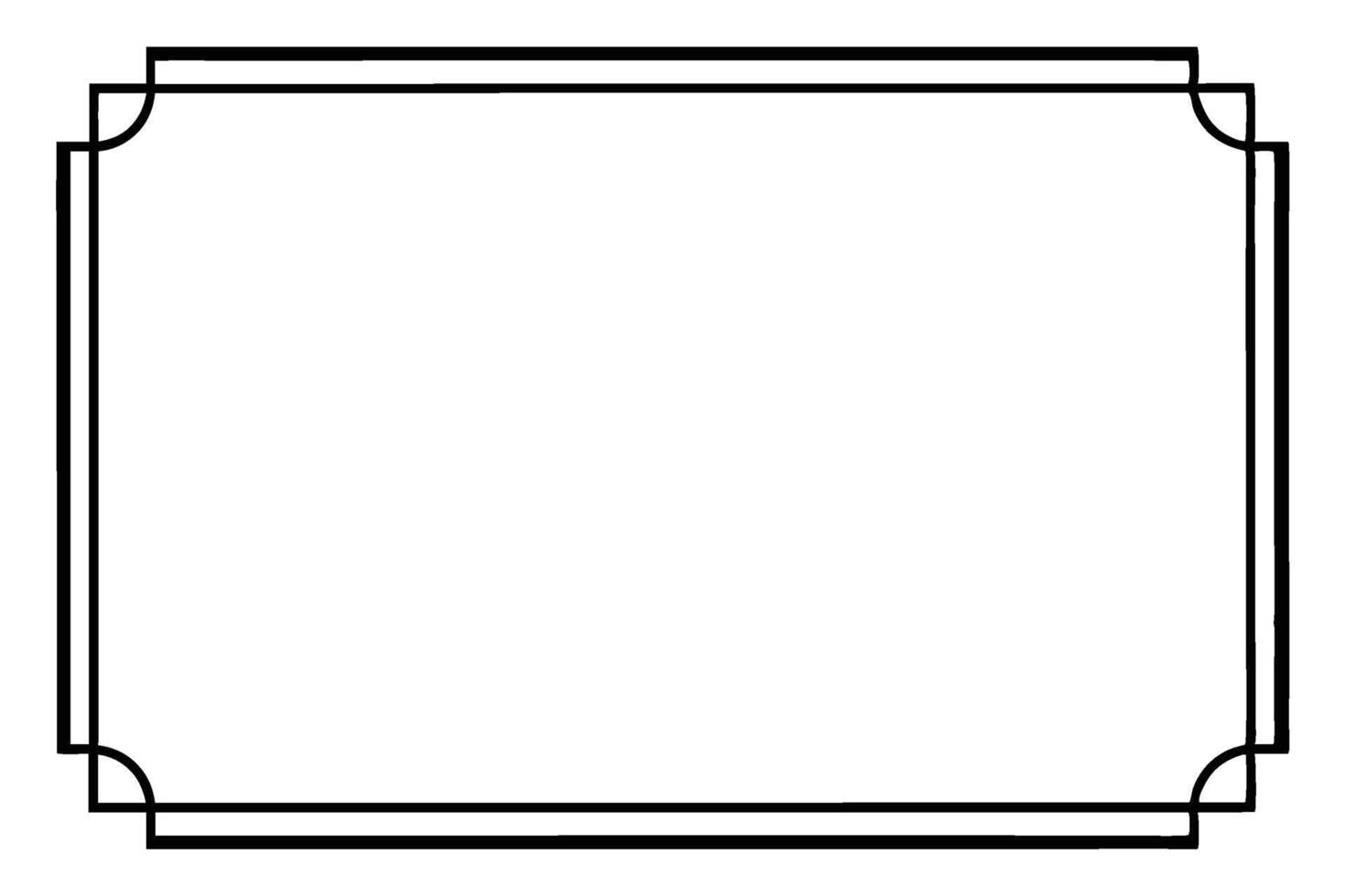 Sleek Black and White Picture Frame for Modern Walls vector