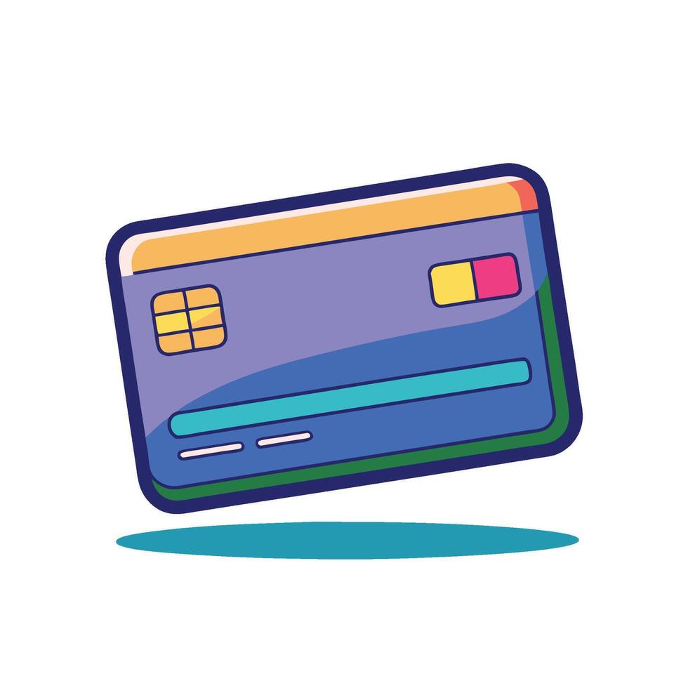 Credit and Debit Card Images on White Background vector