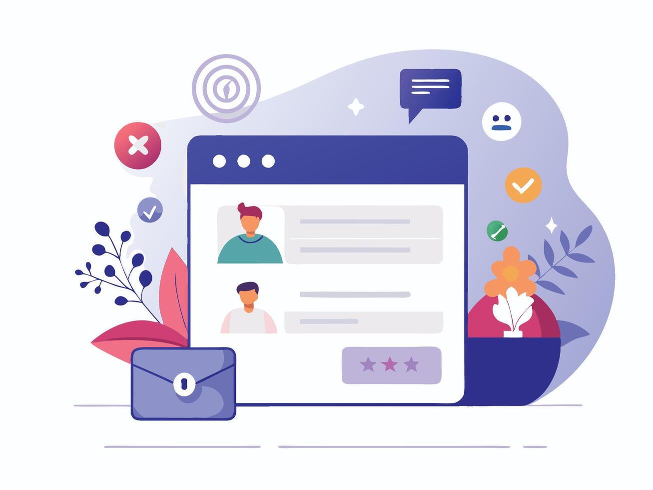 Sign Up and Log In Wireframe Draft vector