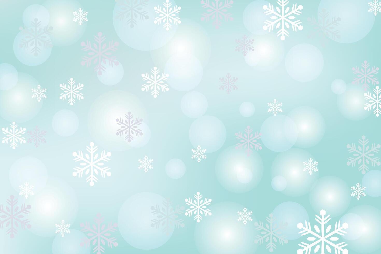 Winter gentle background. Christmas background with snowflakes. New Year background with lights and snowflakes. vector