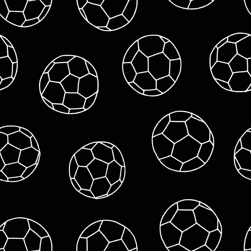 Outline Bunch of Ball Seamless Pattern illustration Design vector