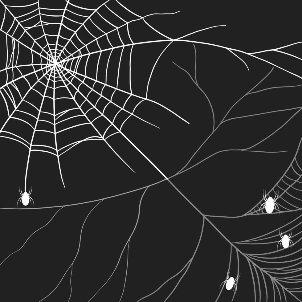 cobweb illustration for halloween in flat style design vector