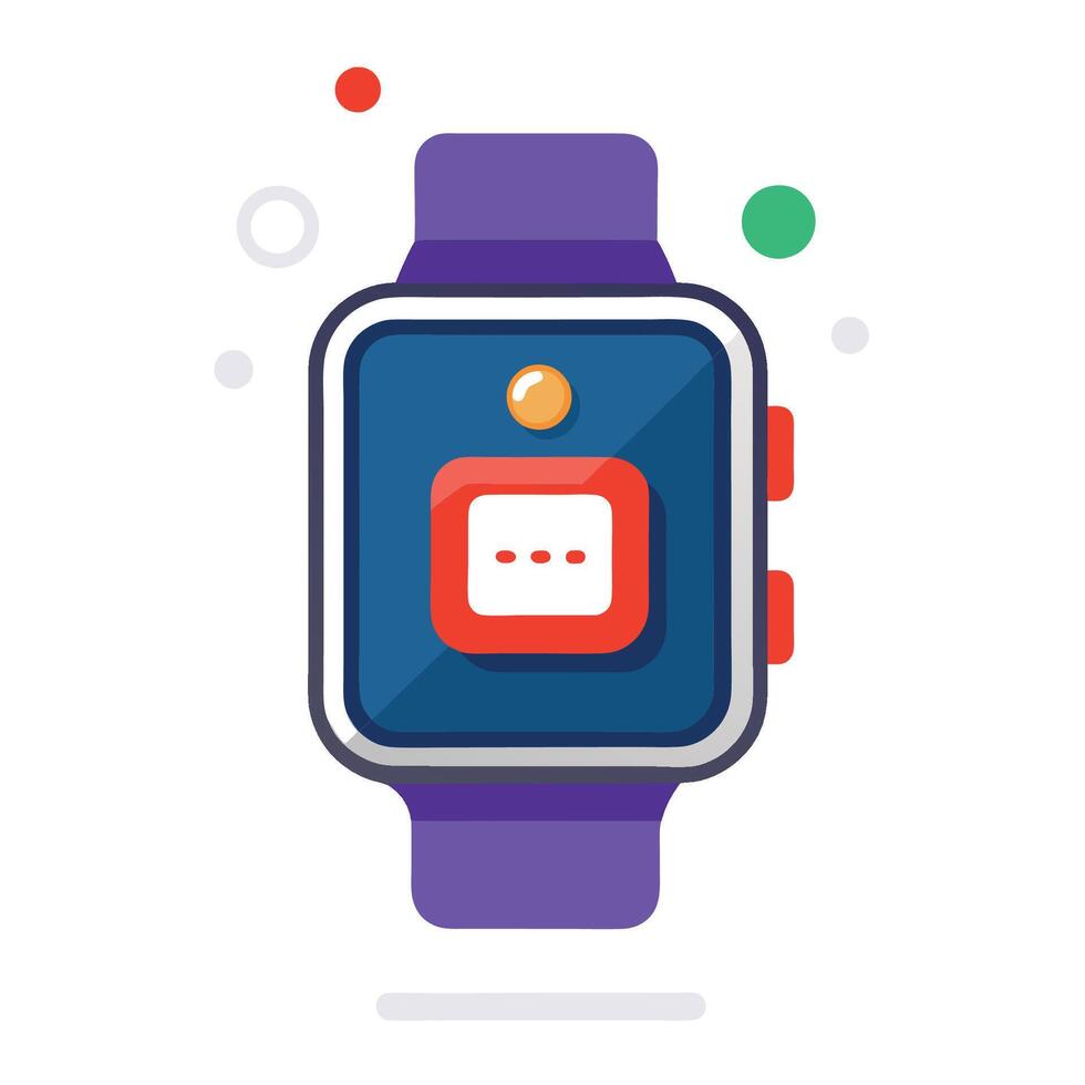 Smartwatch Notification Icon Illustration vector
