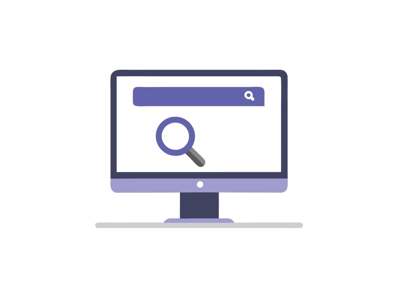 Web Search Page Layout vector