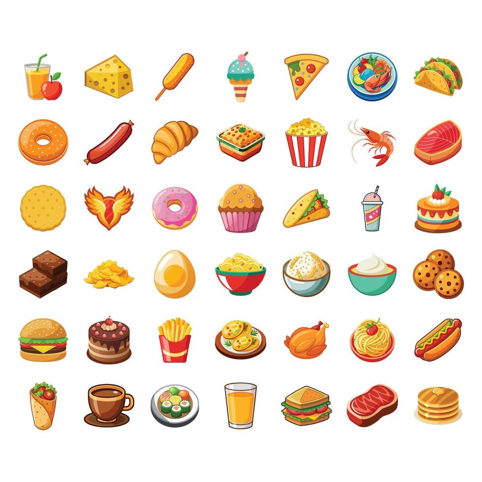 Food Illustration Set vector