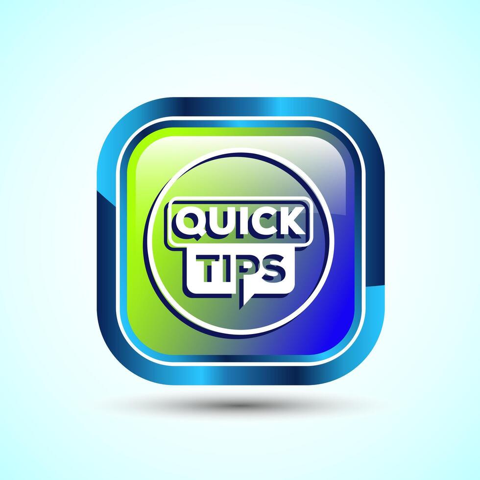 Tips Icon Button Design Illustration Tips And Tricks2 vector