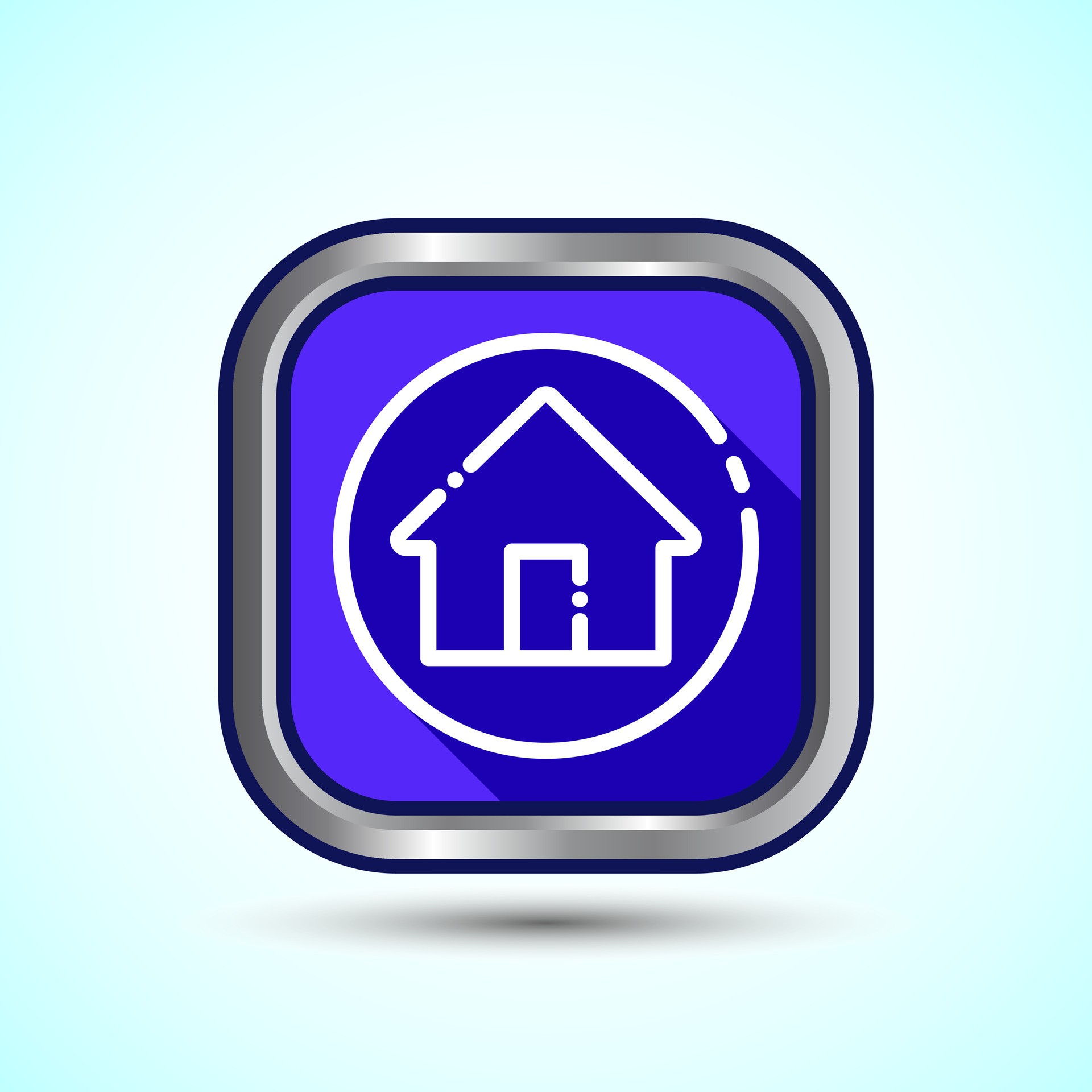 Home Icon Button Design Illustration, Main Page Icon For Mobile and ...