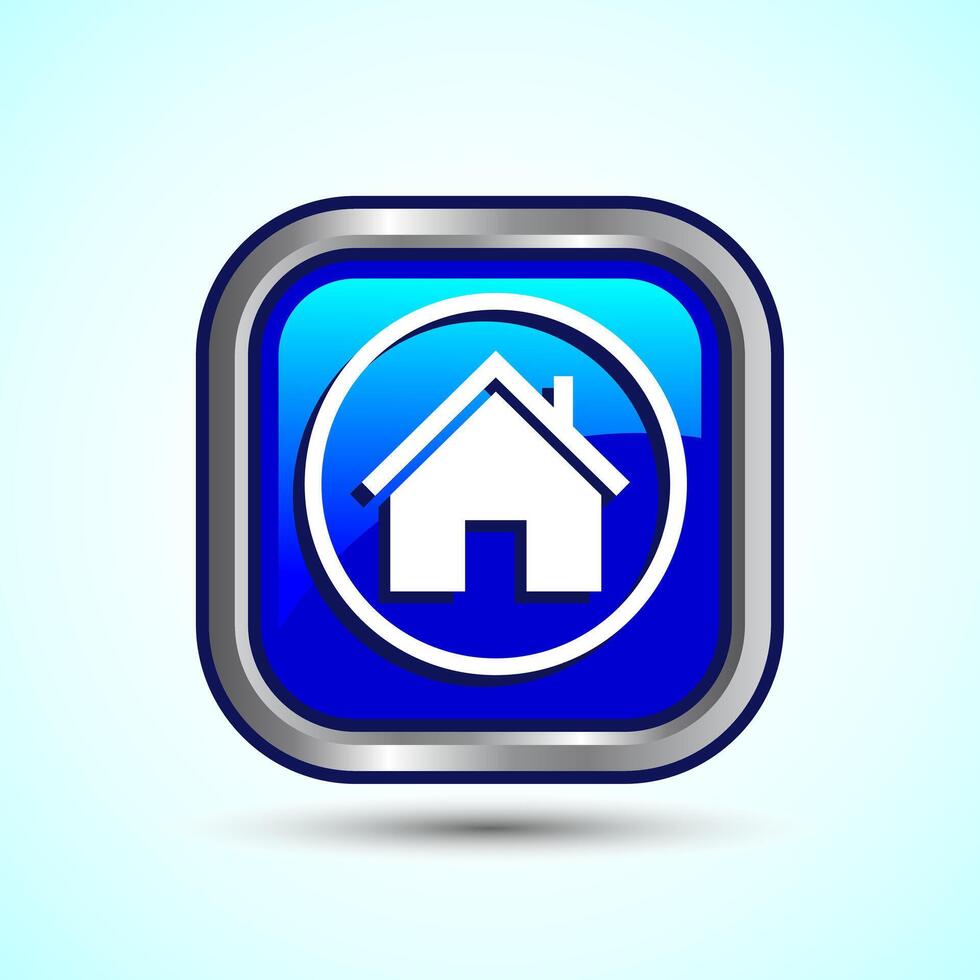 Home Icon Button Design Illustration vector