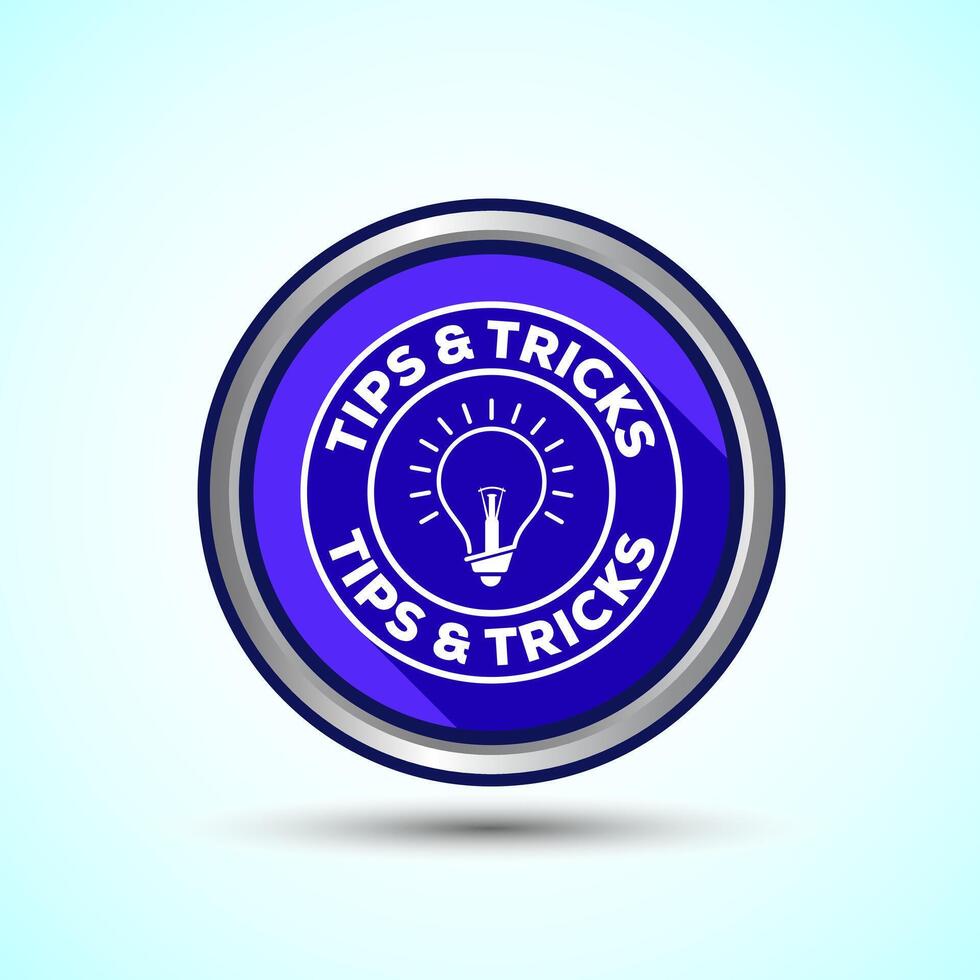Tips Icon Button Design Illustration Tips And Tricks4 vector