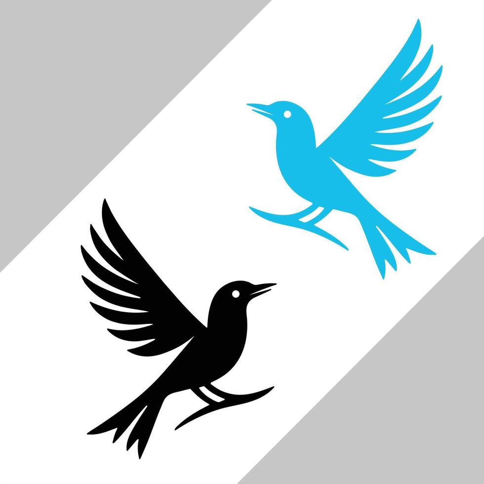 flying birds template design vector