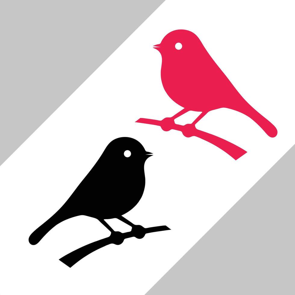 black and red birds template design vector