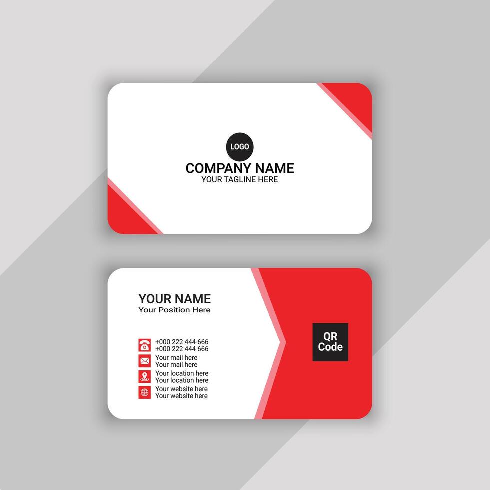 business card template design vector