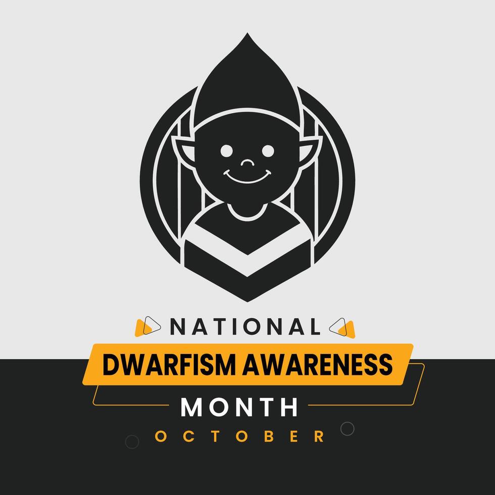National Dwarfism Awareness Month Design Poster vector