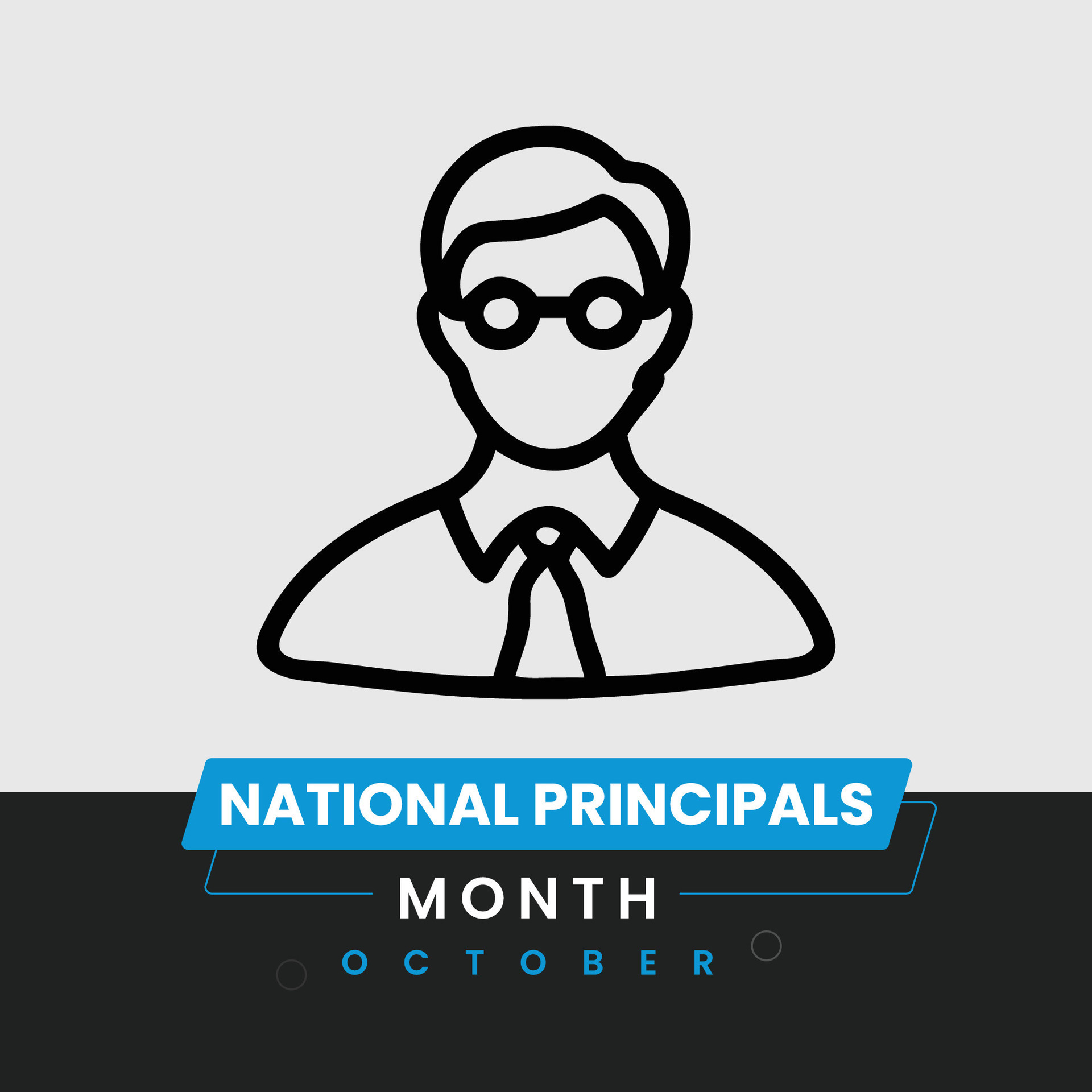 National Principals Month Web Banner Design Template 49318501 Vector