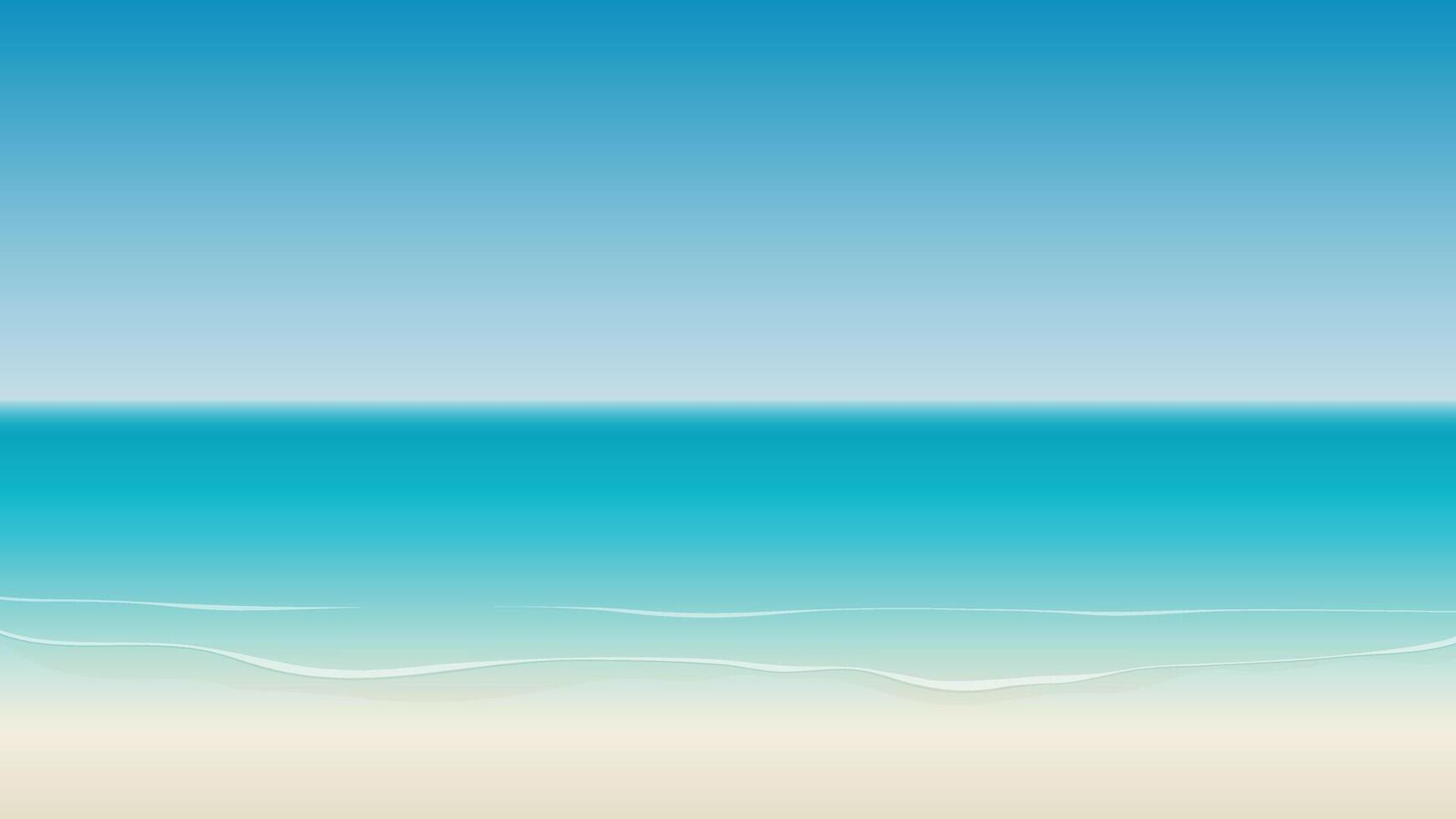Ocean beach water background design illustration vector