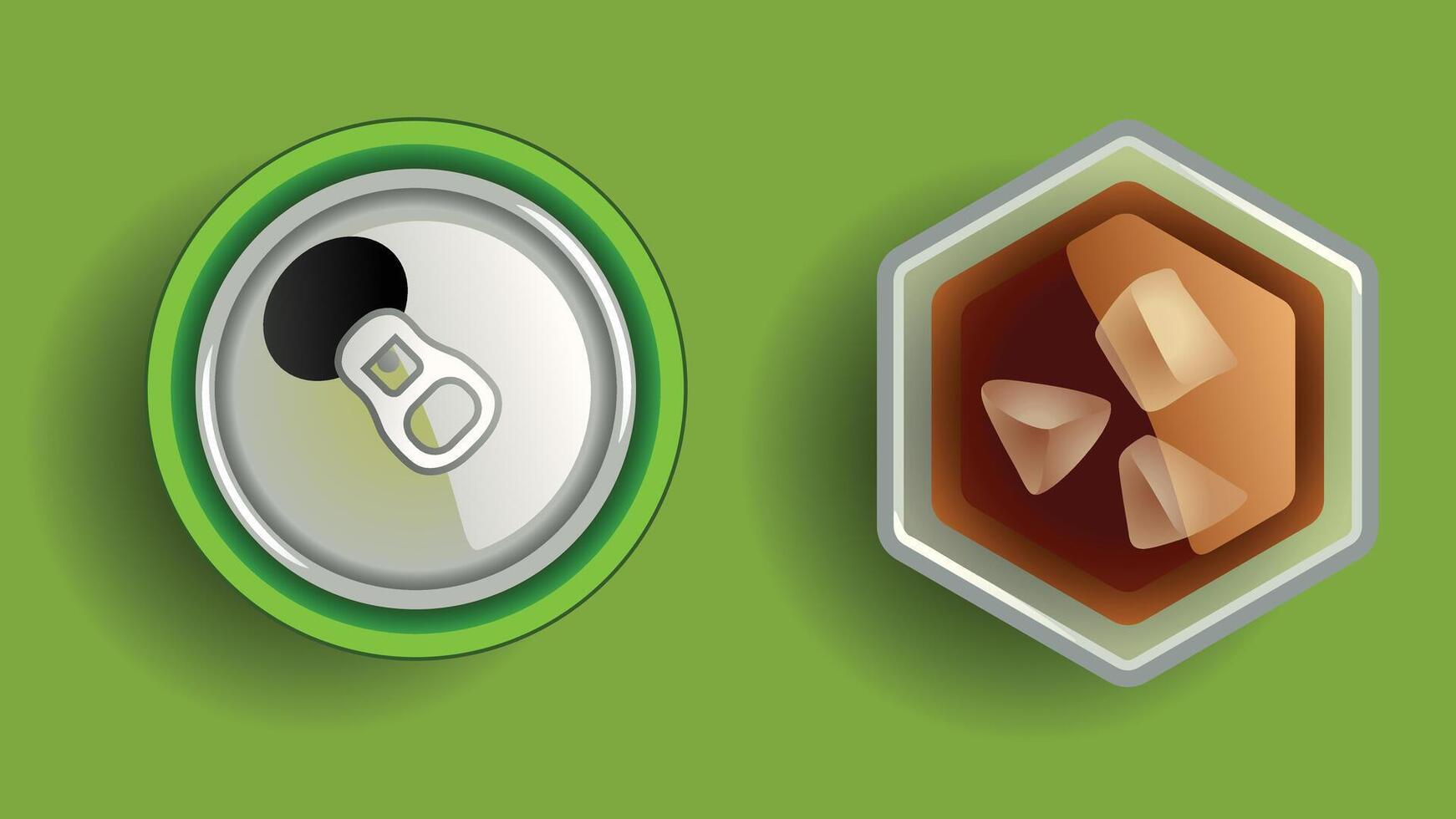 Fast food and drinks items graphic illustration vector