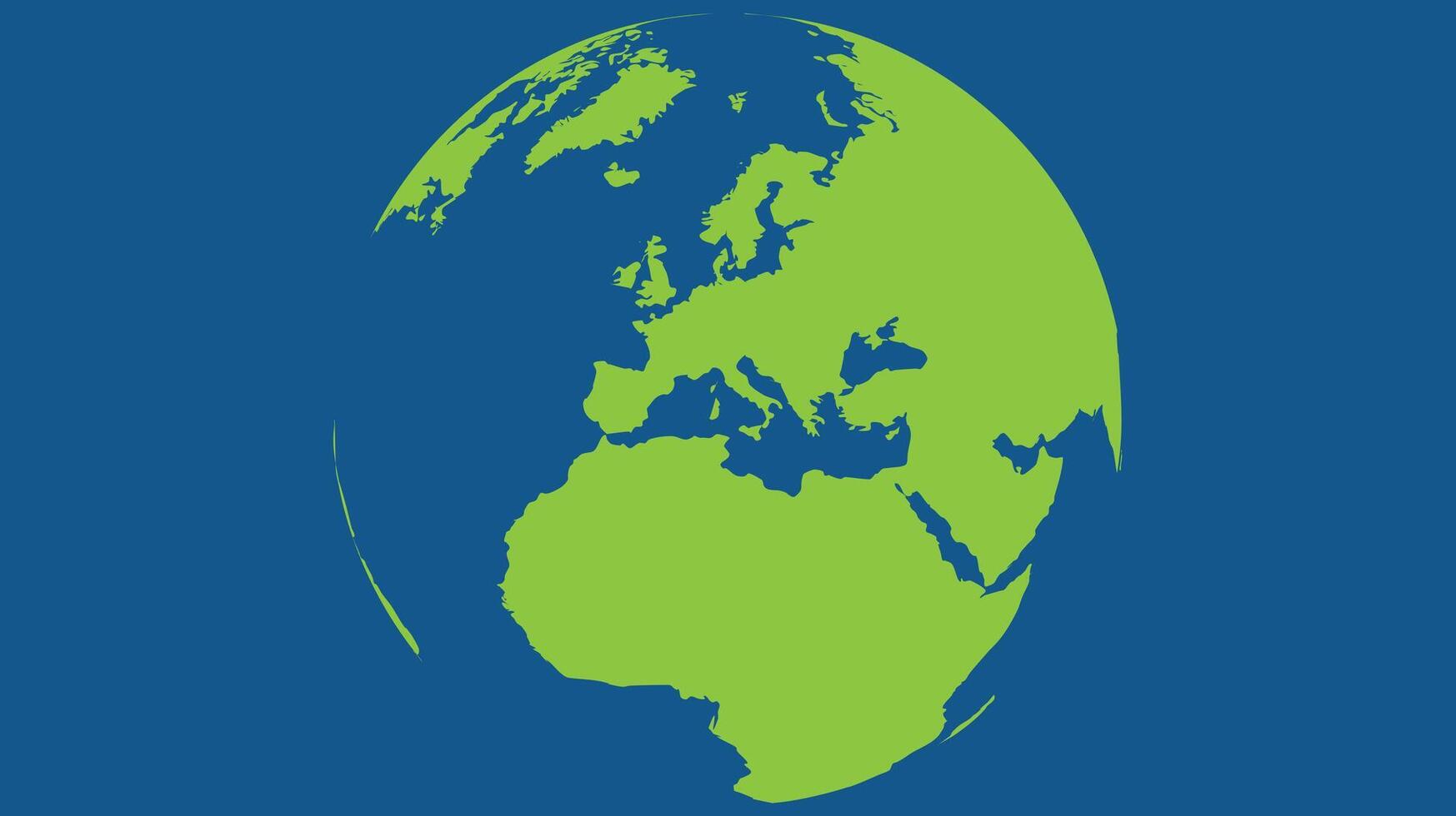 World map graphic flat illustration vector