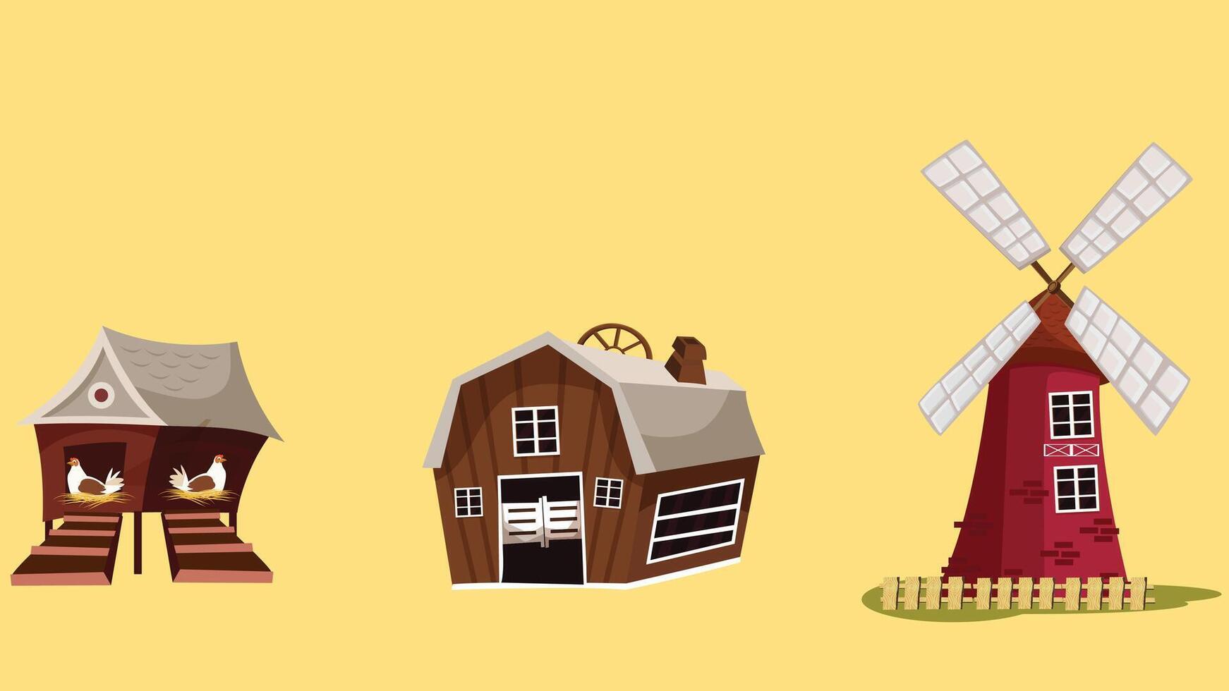 Farming and harvesting ceoncept tools illustration vector