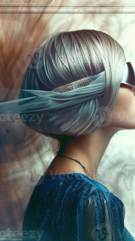 Captivating Swirl of Ethereal Hair Texture and Movement photo