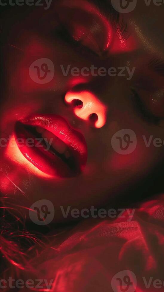 Ethereal Luminescence A Surreal Portrait of Enigmatic Allure photo