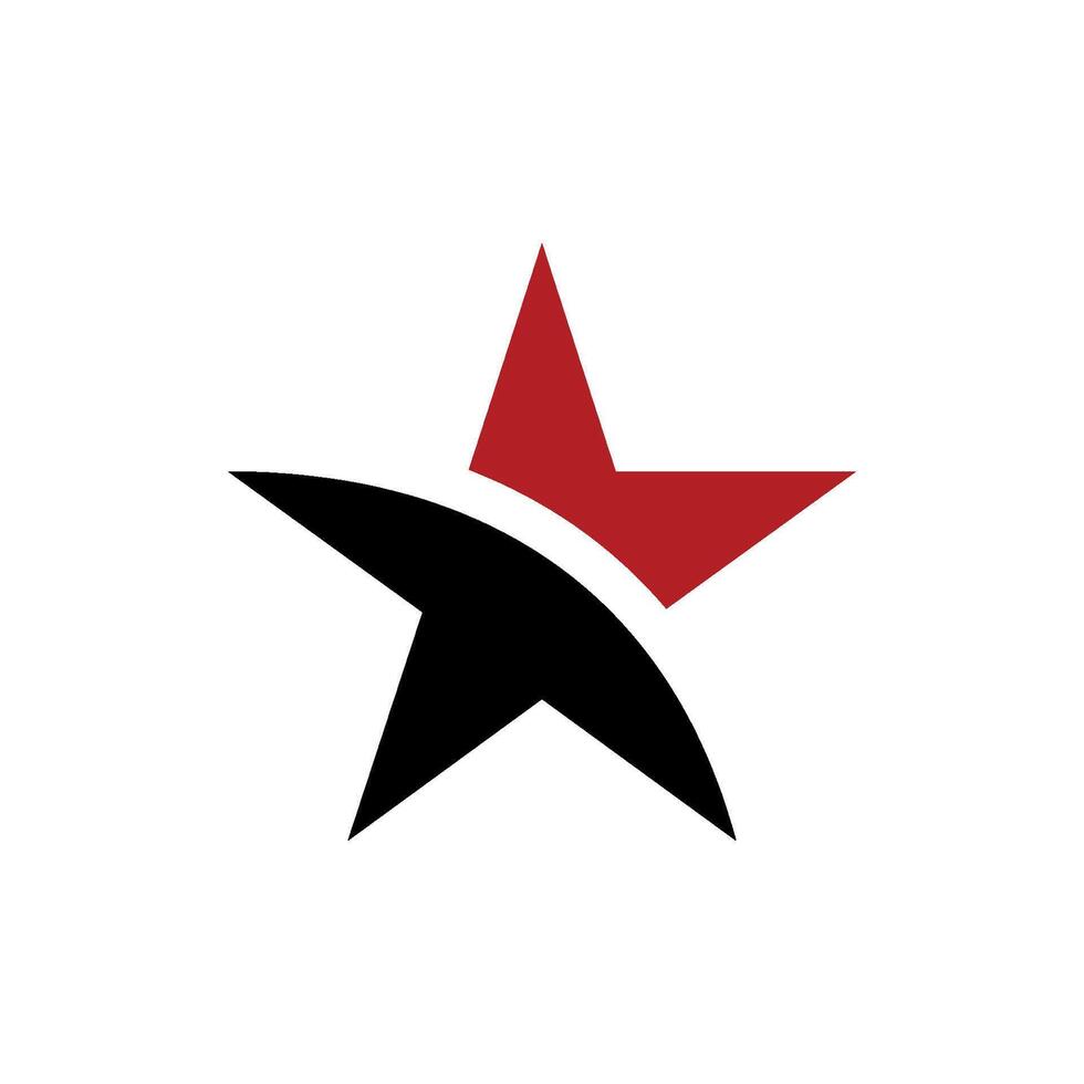 star icon in trendy flat design vector