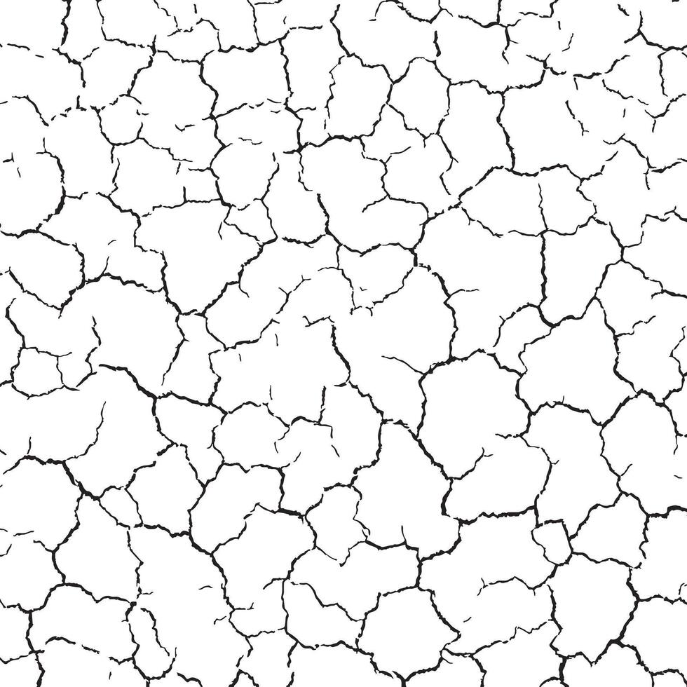 Cracked texture background, abstract grungy texture distress for design overlay. Detail of cracked cement wall texture vector