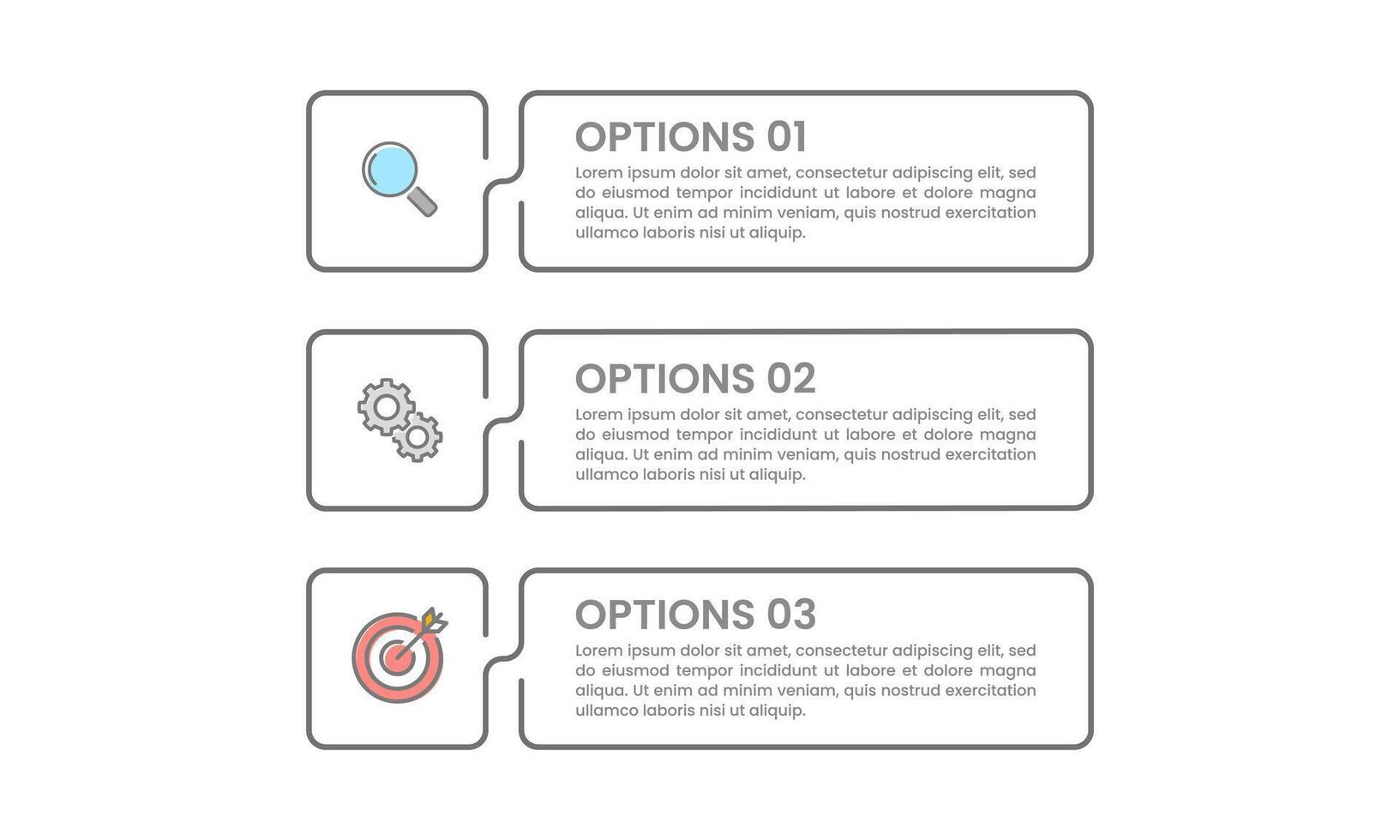 3 Process or options Infographic to success. Infographic label line design template. Business presentation, Marketing, Banner and Planning. vector