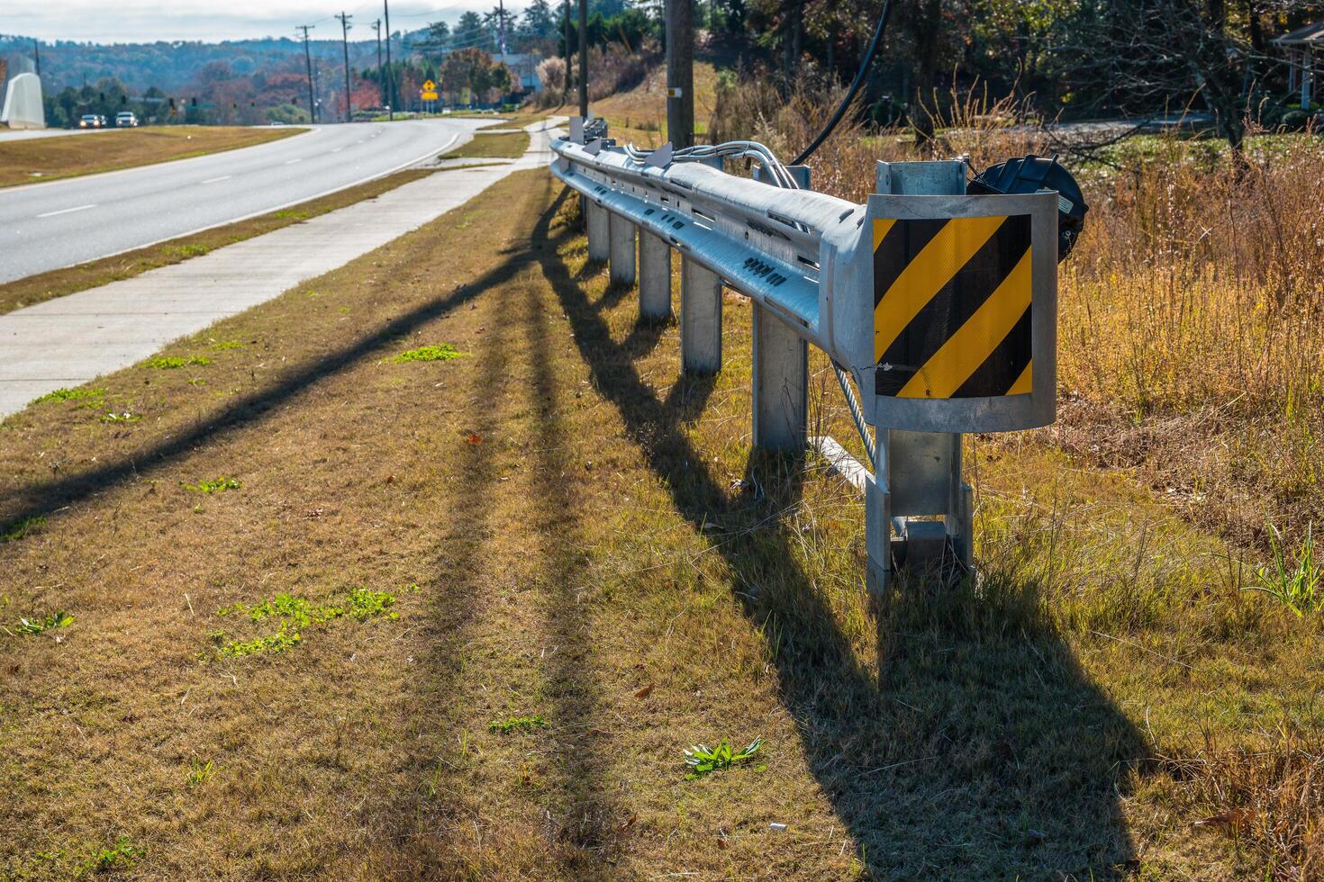 Highway guard rail photo