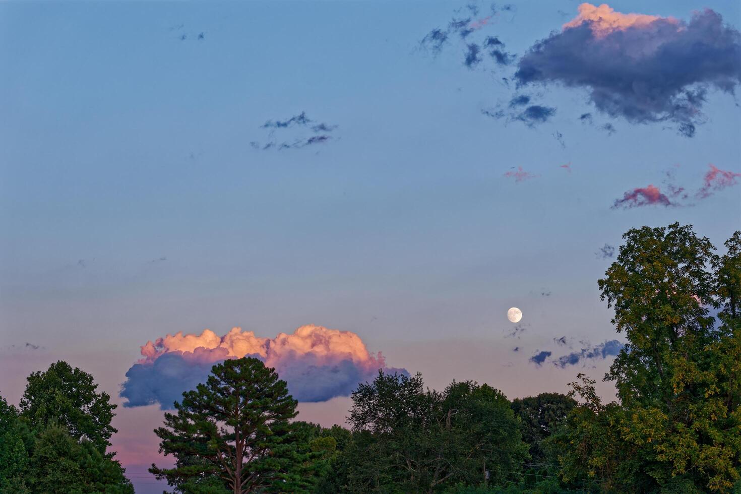 Full moon after a thunderstorm photo