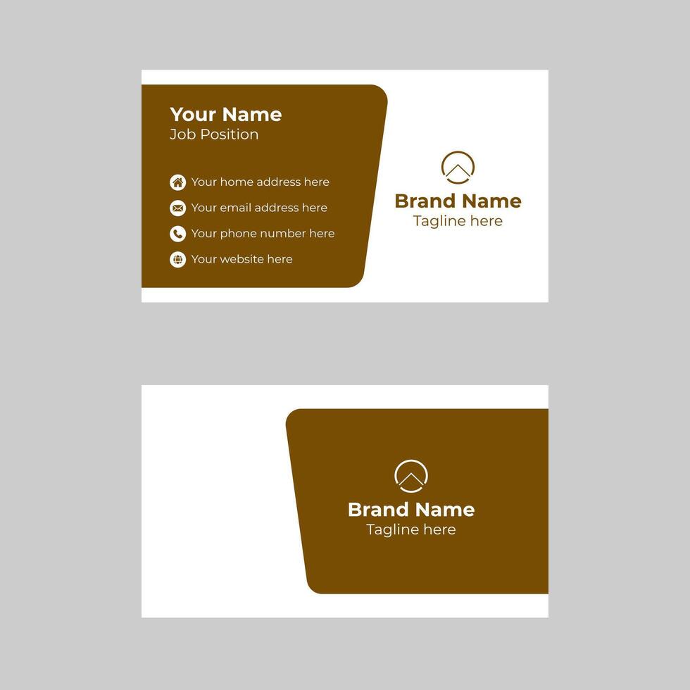 Modern Creative Clean Awesome Colorful Business Card Template vector