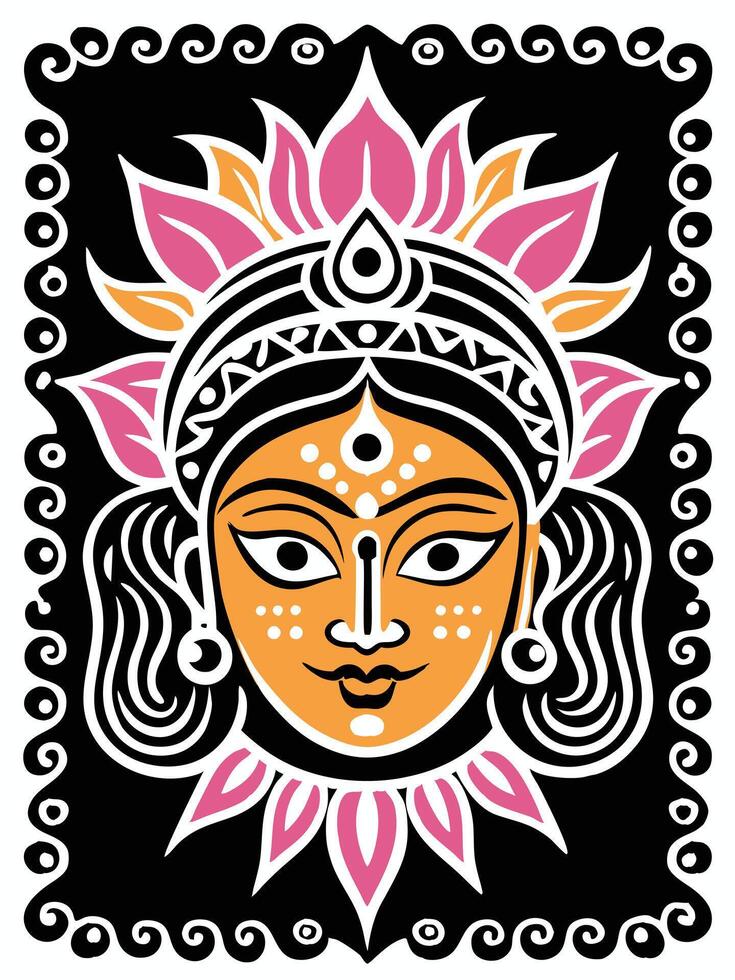 Flat design ram navami concept vector