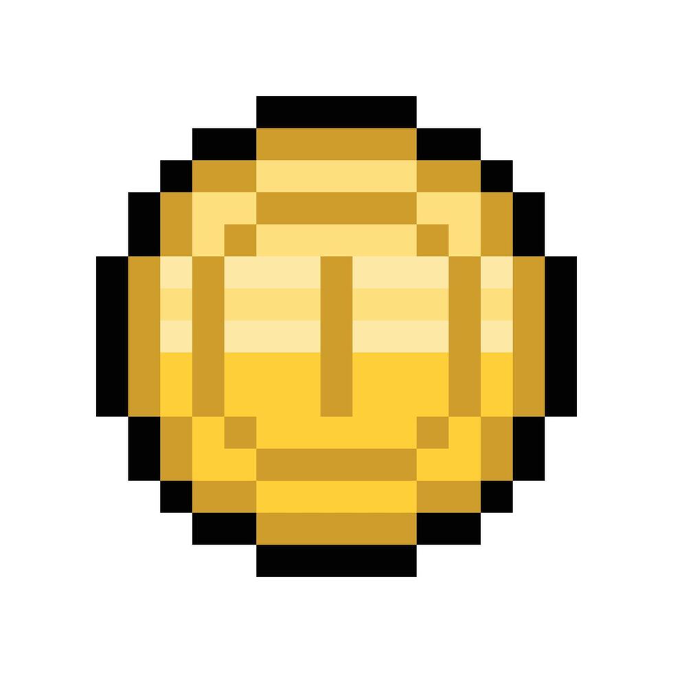 Coin Gold Boost Game Pixel vector