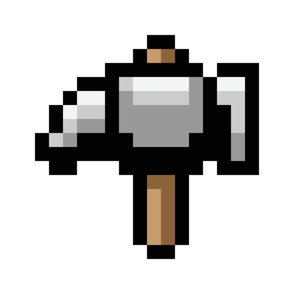 Hammer Game Pixel vector