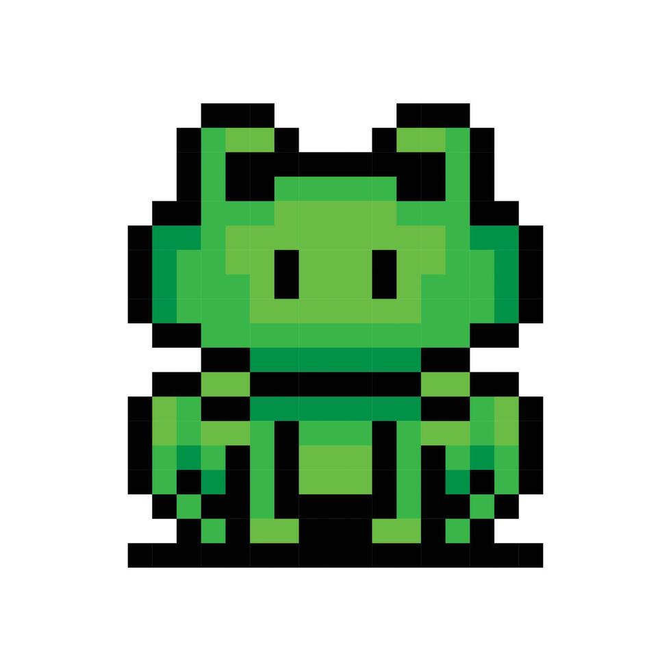 Frog Game Pixel vector