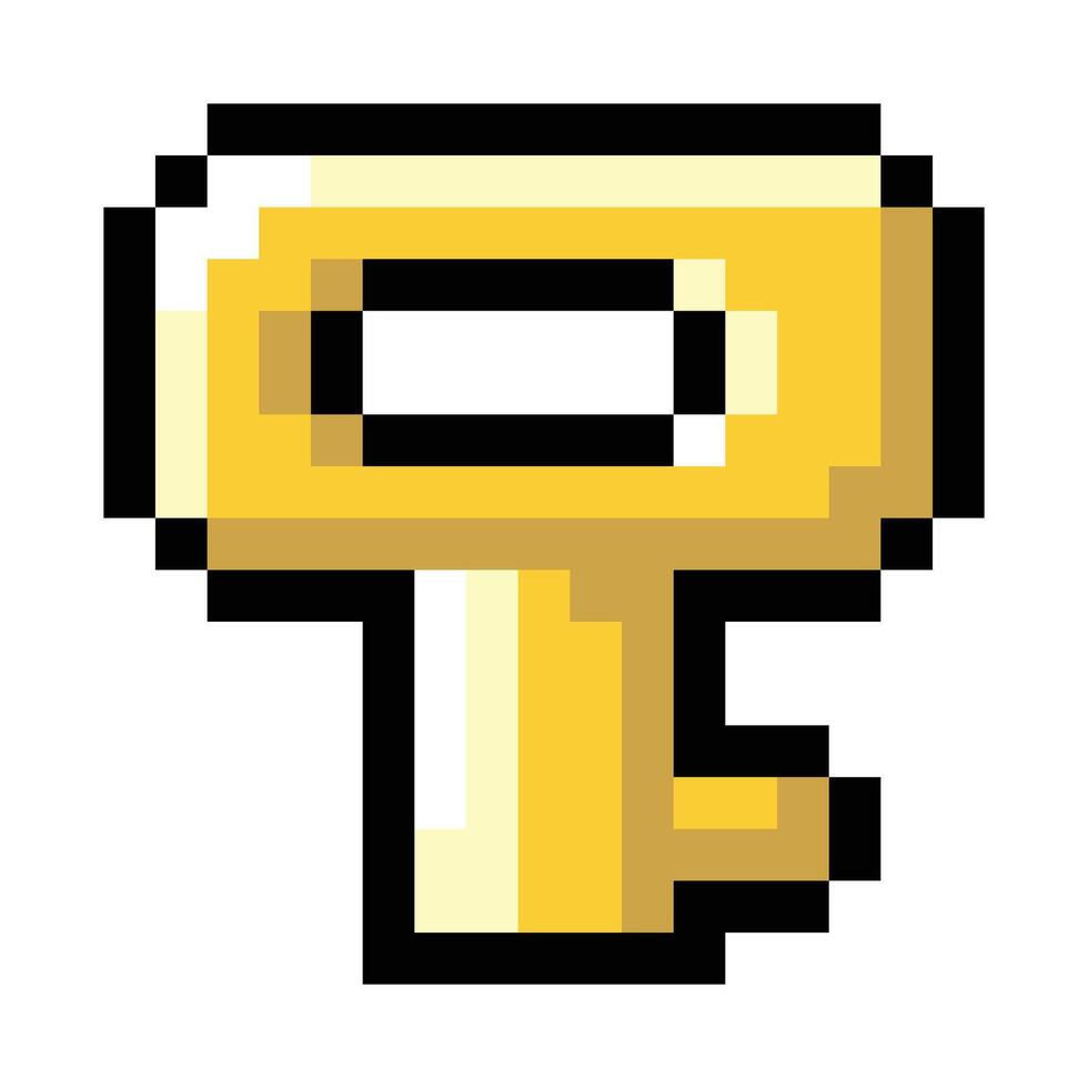 Key Game Pixel vector