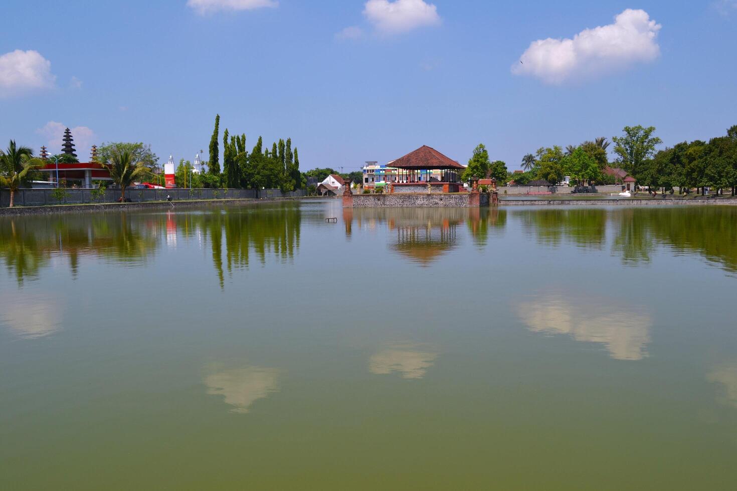 View of clear lake on a sunny day photo
