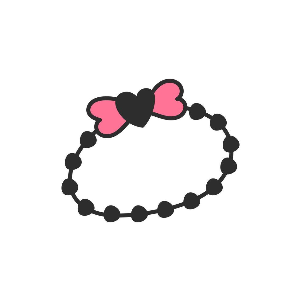 Charms Bracelet Bijouterie Doodle vector
