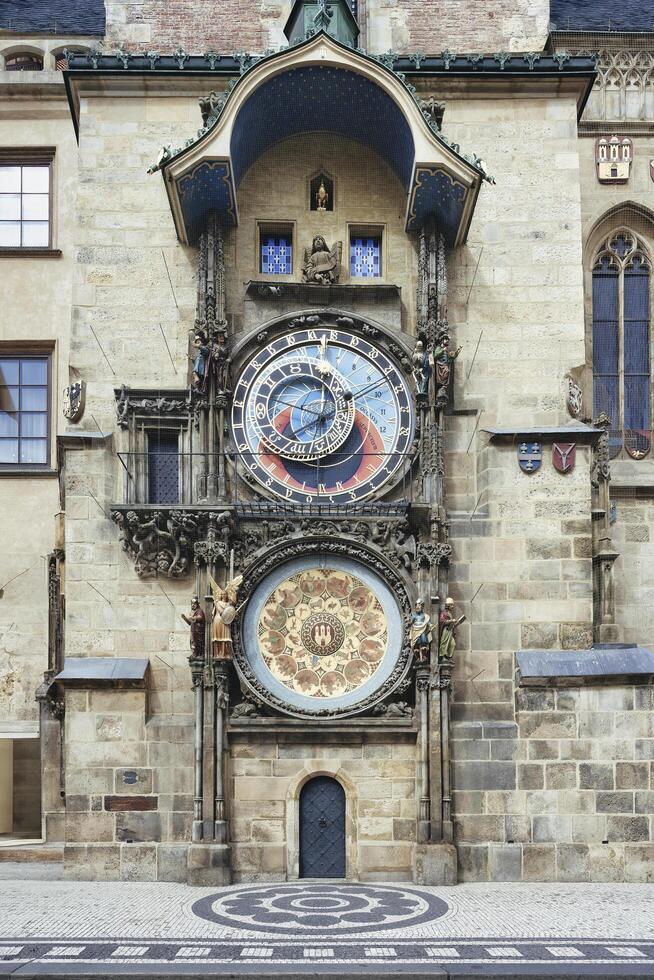 Prague, Czech Republic, 2024 - Medieval astronomical clock, Prague, Bohemia, Czech Republic photo
