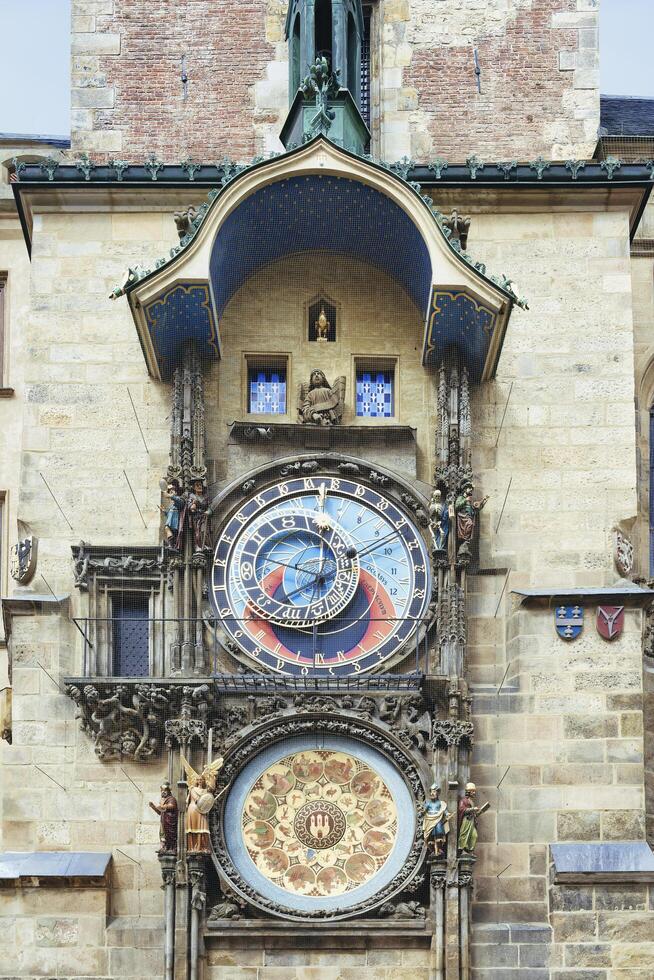 Prague, Czech Republic, 2024 - Medieval astronomical clock, Prague, Bohemia, Czech Republic photo