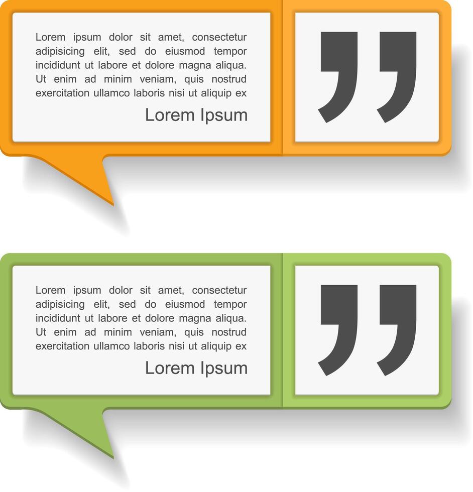 Speech Bubbles with quotes icon vector