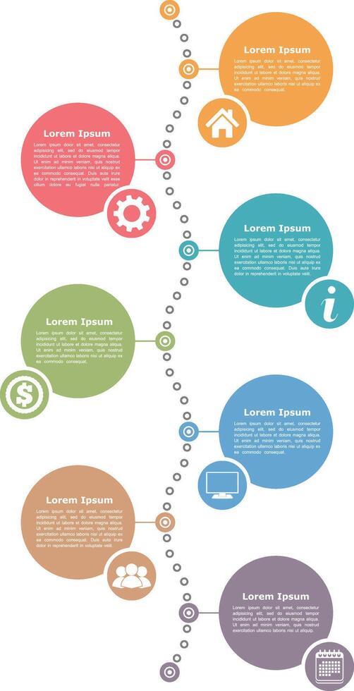 Timeline infographics design template vector