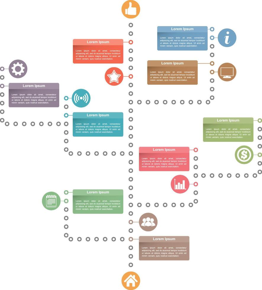 Tree diagram template vector