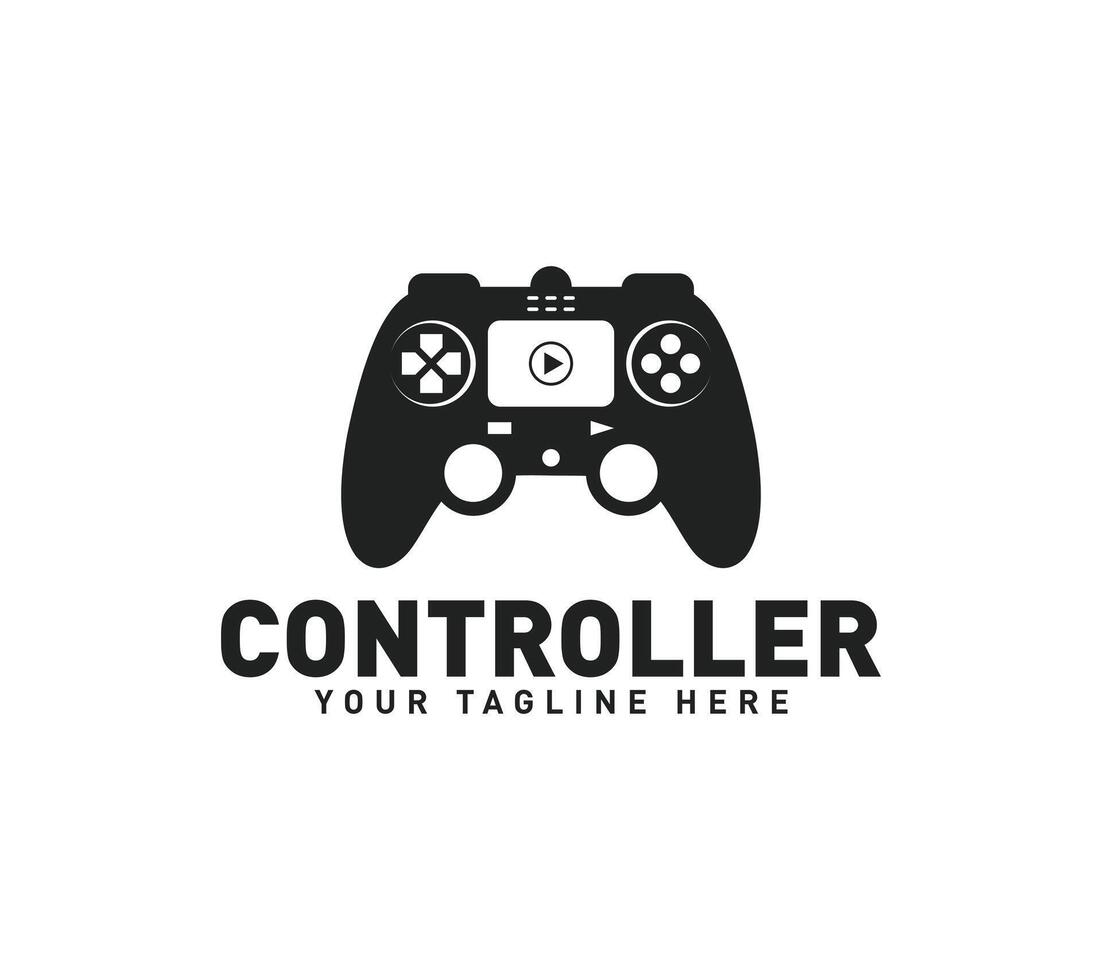 Joystick controller Game pad or game controller logo design. vector