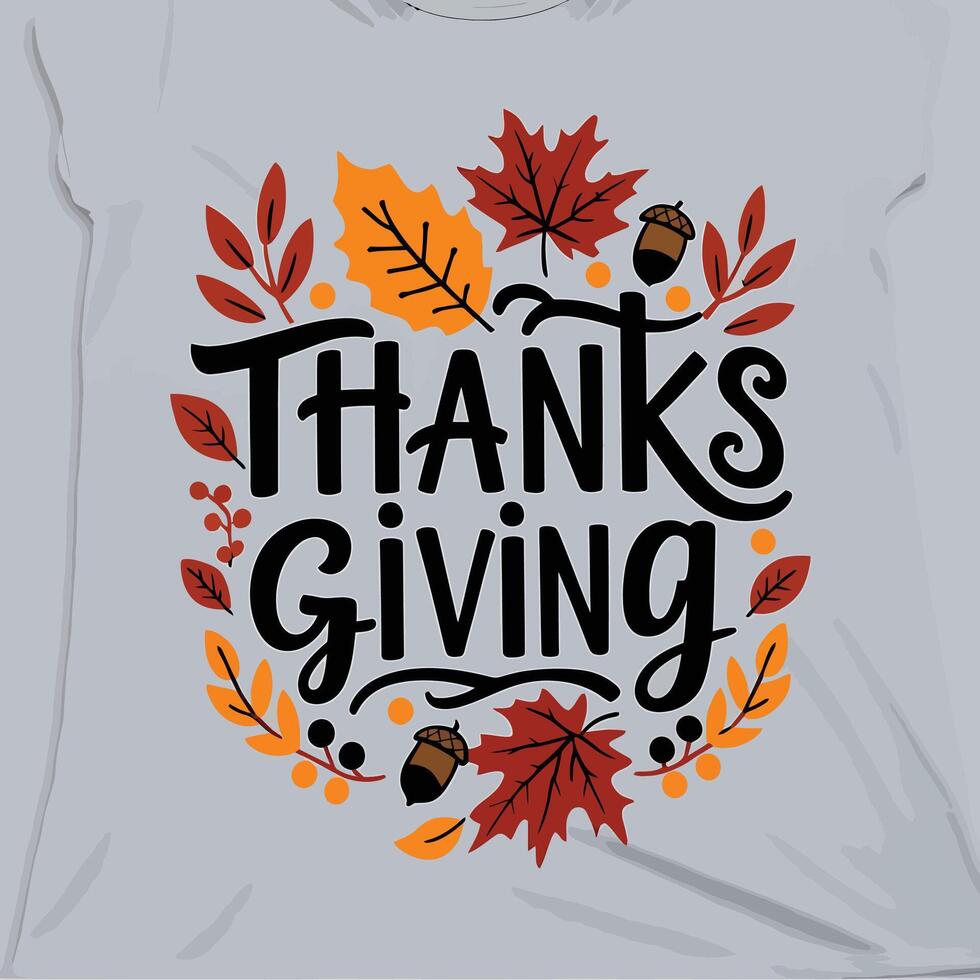 New Thanks giving day t shirt design vector