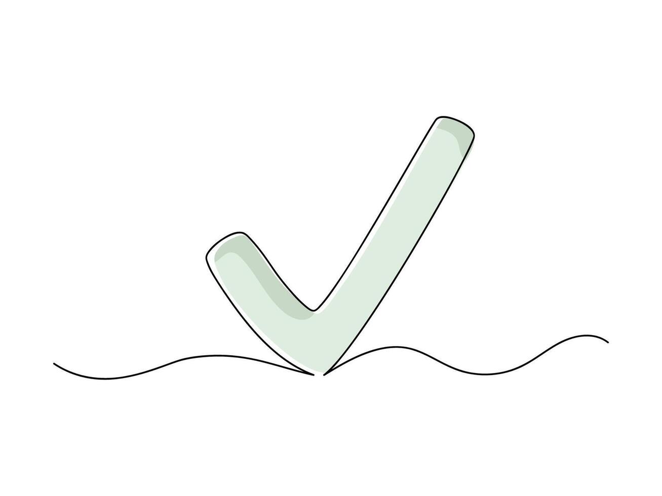 Continuous one line drawing checklist icon isolated illustration. vector