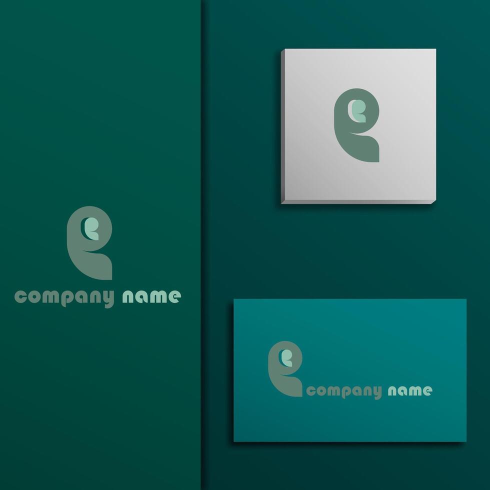 logo icon design letter P dolphin simple elegant cute attractive modern creative design futuristic eps 10 vector