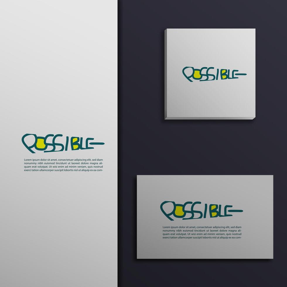 Logo Icon Design Letter Possible Attractive Cute Handrawn Art For Painting Tool Shop EPS 10 vector