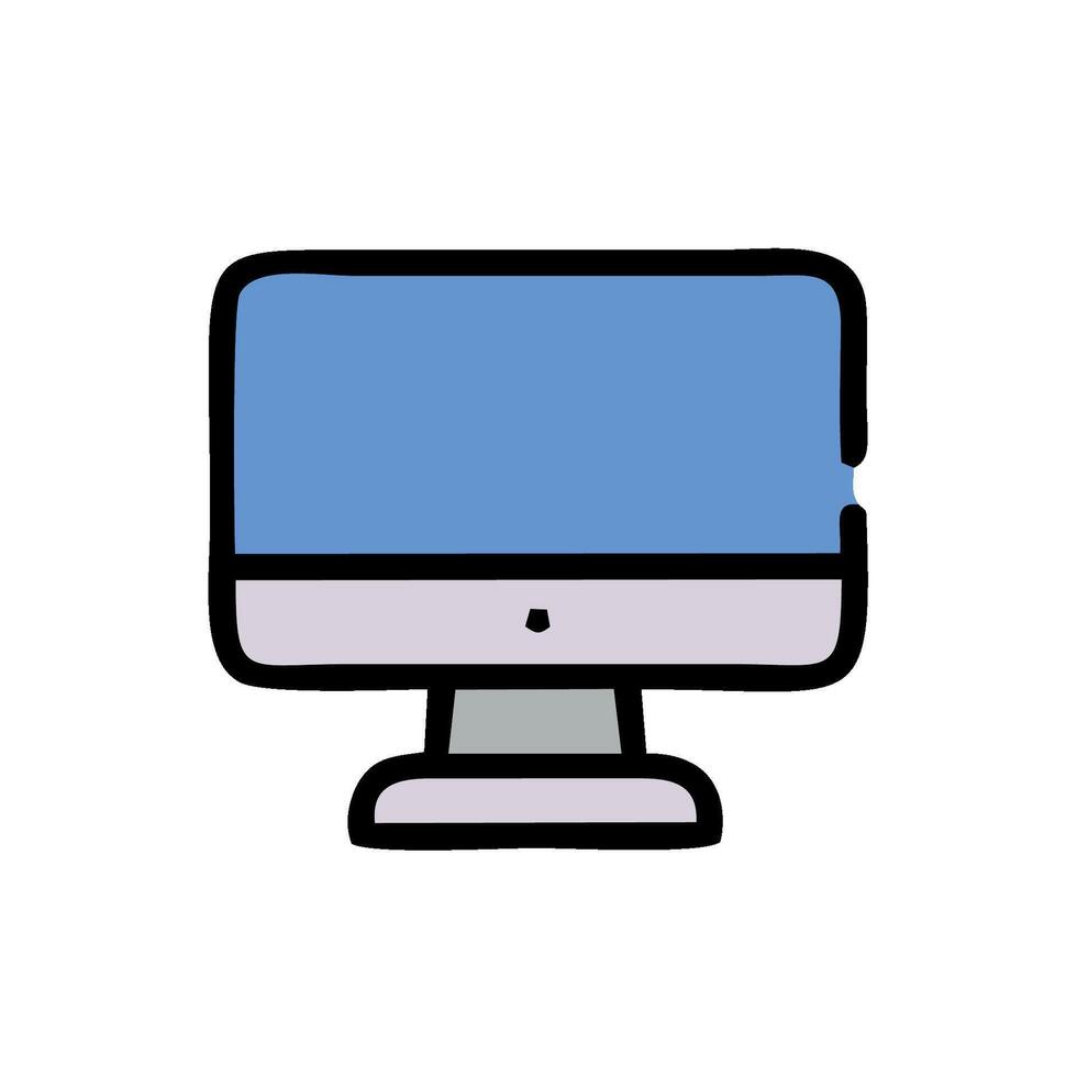 computer monitor icon illustration design vector